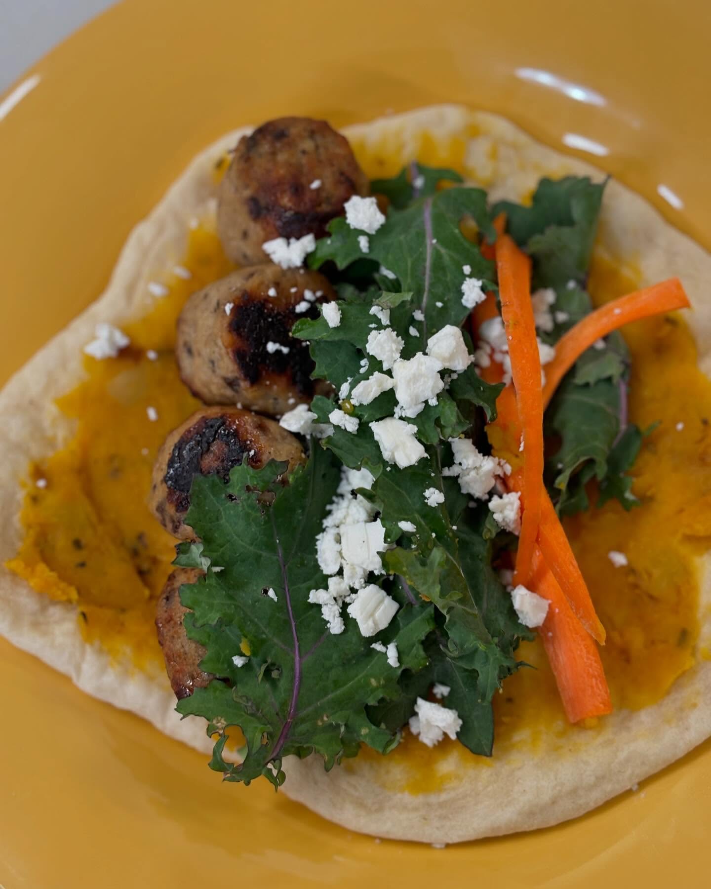 Chicken Meatball Moon Pita